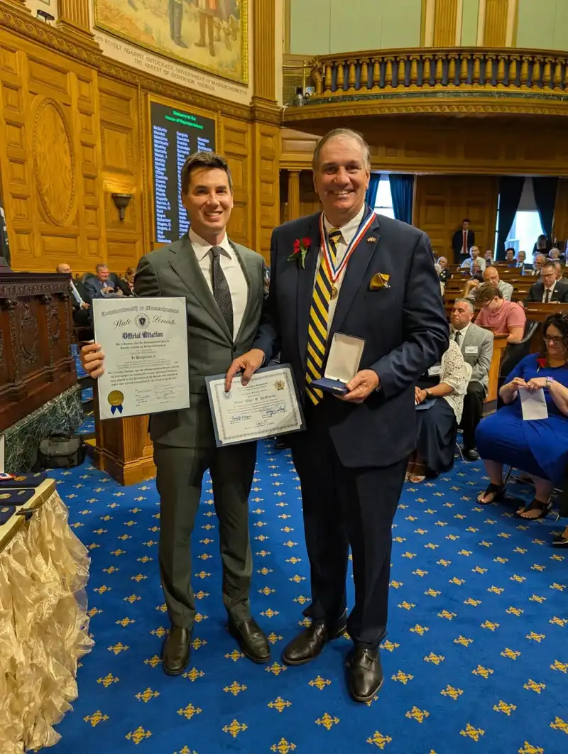 Olly DeMacedo honored at the Massachusetts Statehouse